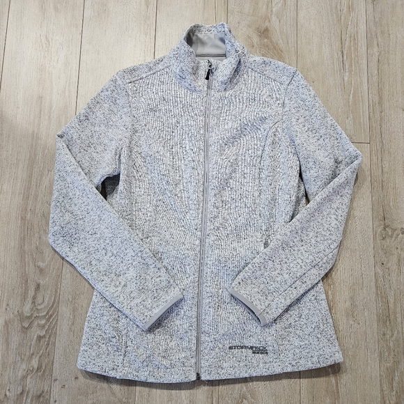 Sunice Stormpack Zip Sweater, Medium, White Peppered - Picture 1 of 11